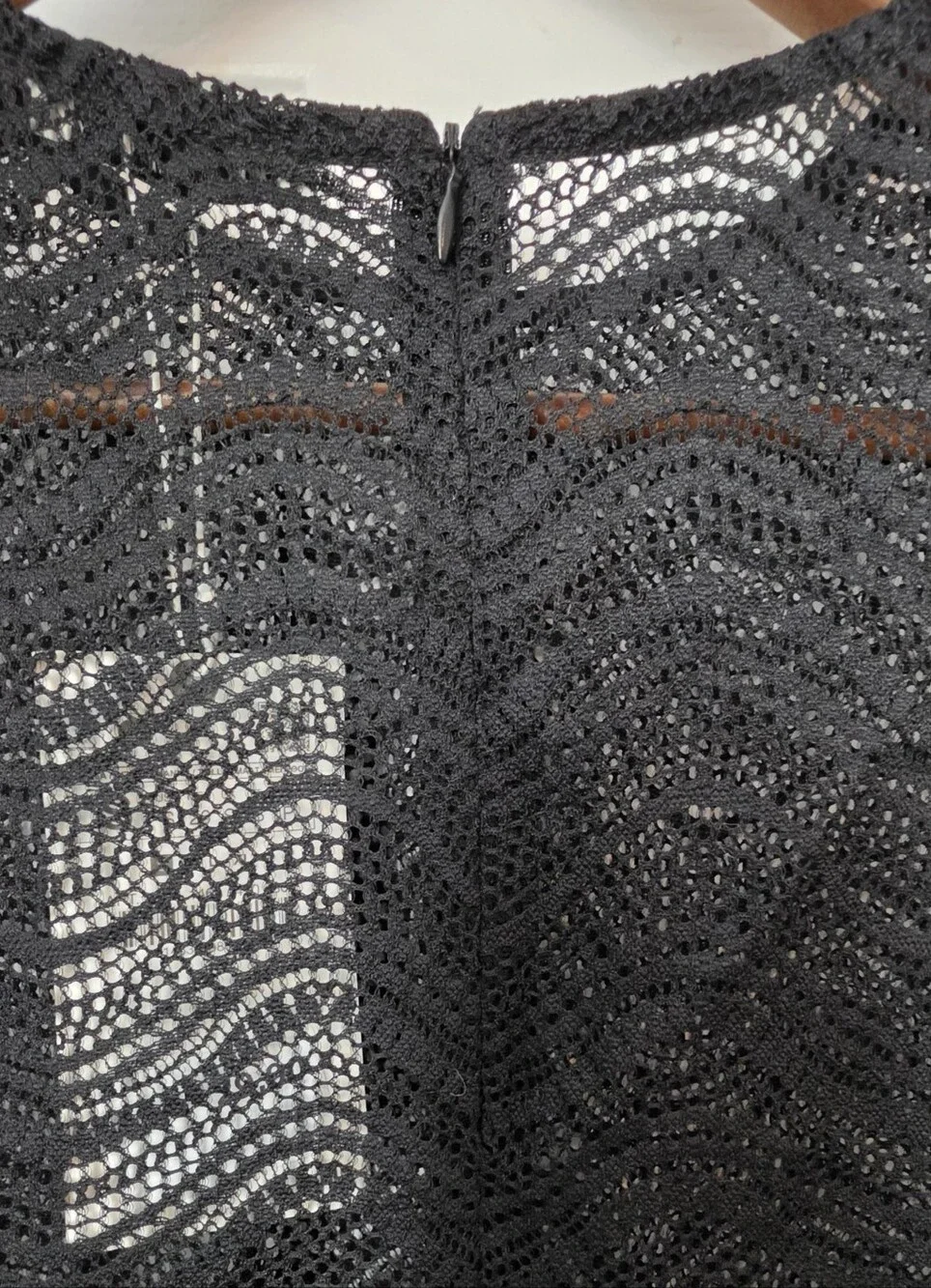 ZARA Black Lace Semi-Sheer Cropped Top